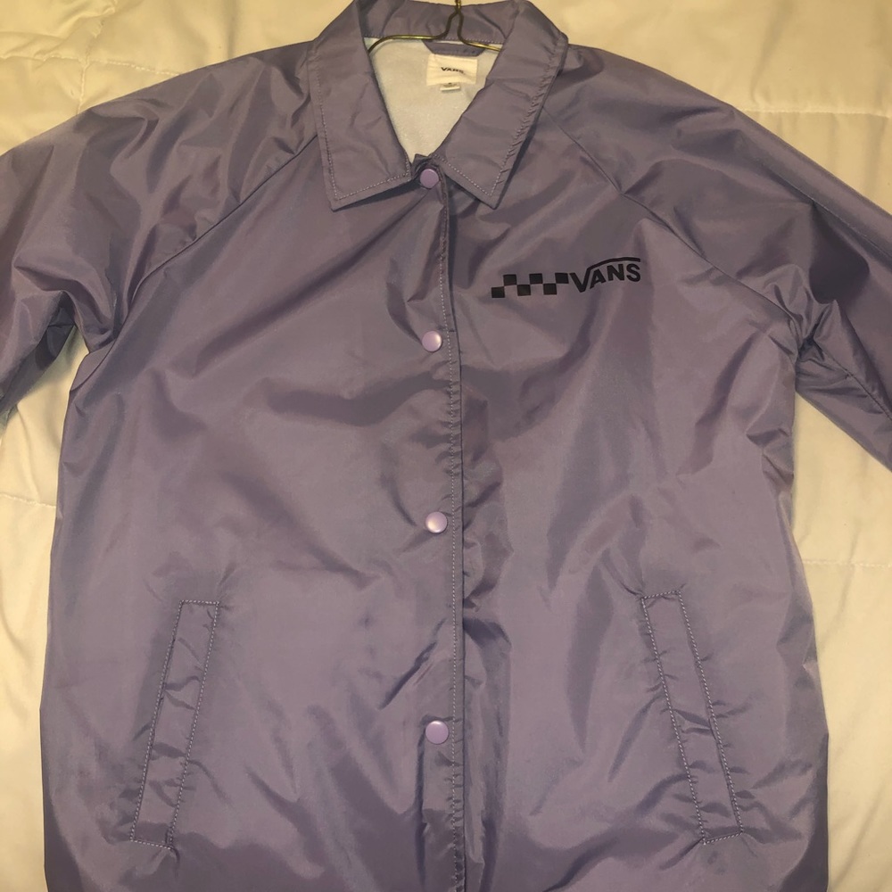 Purple vans windbreaker